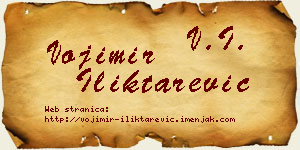 Vojimir Iliktarević vizit kartica